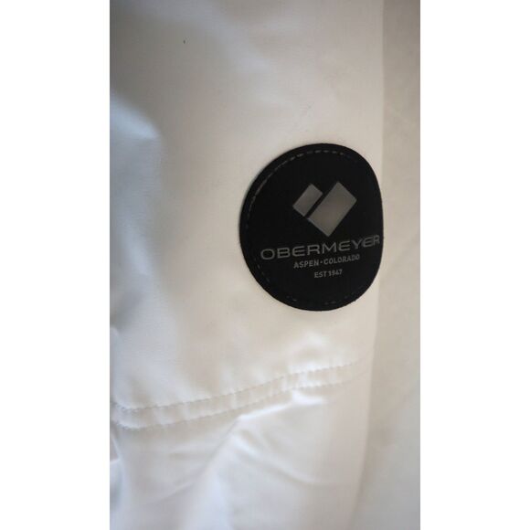 Obermeyer Women's Sz 14 White Tuscany II Insulated Winter Puffer Jacket - Picture 10 of 16